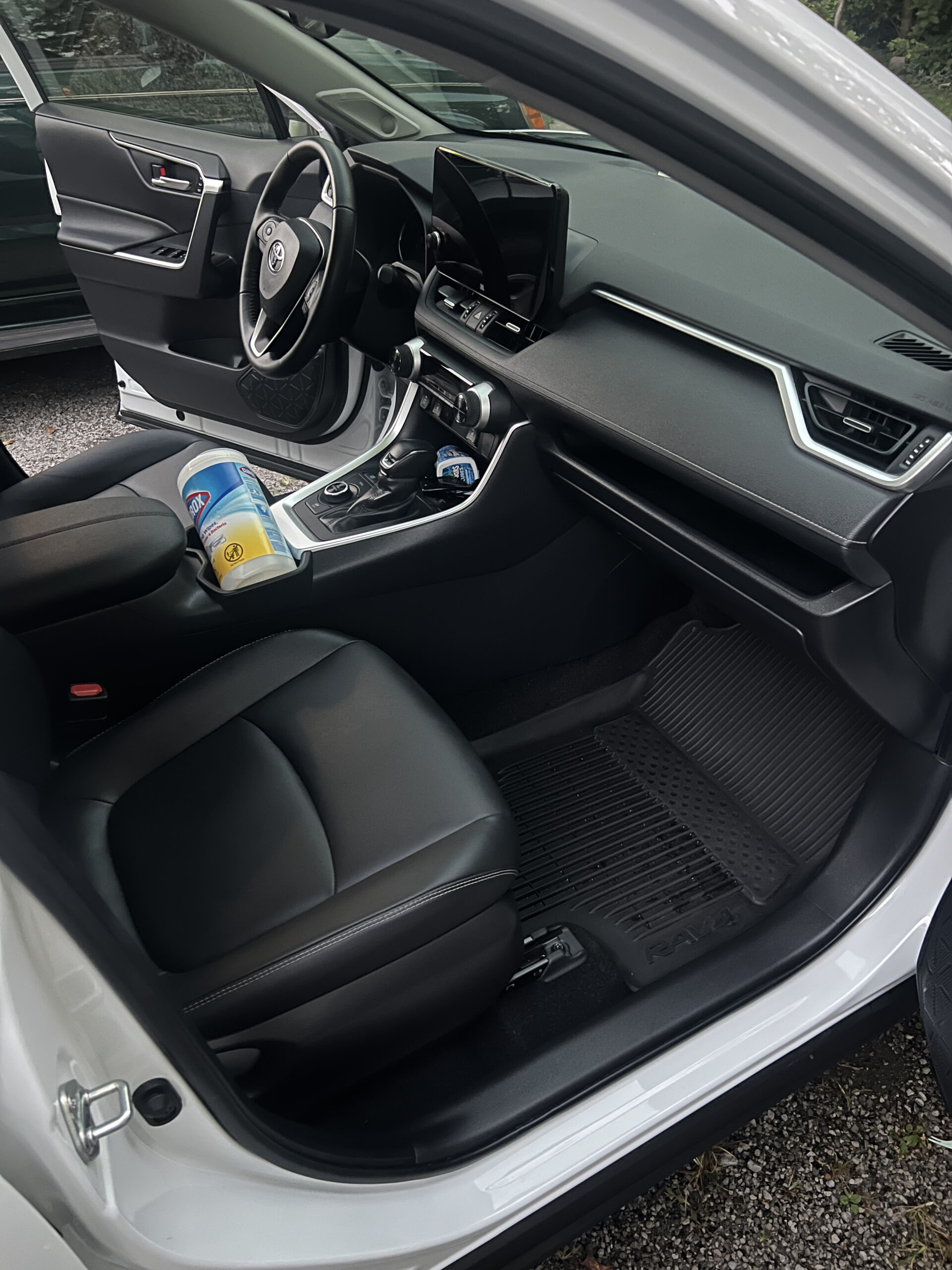 Before shot of a Toyota interior ready for a deep clean and detail